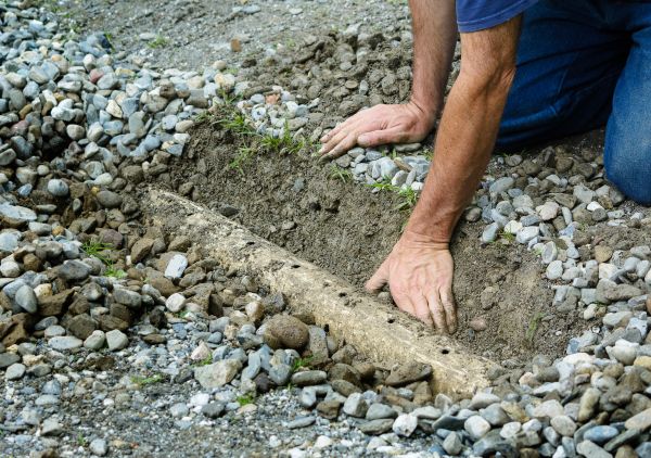 French Ditch Installation in Bentonville